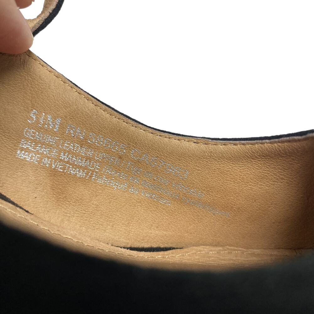 Halogen Atlantic Pacific Womens Helenah Black Suede Mary Jane Heel Pumps - Picture 5 of 9